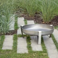 SvenskaV VOMA Feuerschale 66,5x67,5x25cm Unterbau Edelstahl -Garten Leben 1094008 7