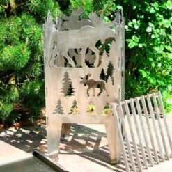 SvenskaV Elch Feuerkorb Rohstahl 30,5x32,0x47cm 10 SvenskaV Elch Feuerkorb Rohstahl 30,5x32,0x47cm -Garten Leben 1094118 2