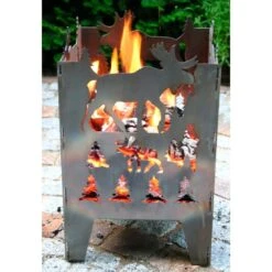 SvenskaV Elch Feuerkorb Rohstahl 30,5x32,0x47cm 13 SvenskaV Elch Feuerkorb Rohstahl 30,5x32,0x47cm -Garten Leben 1094118 5