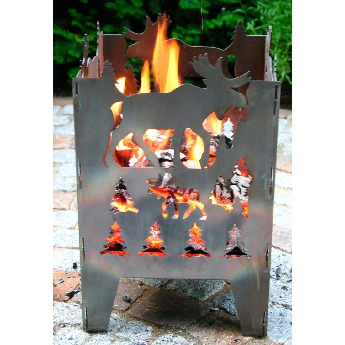 SvenskaV Elch Feuerkorb Rohstahl 30,5x32,0x47cm 7 SvenskaV Elch Feuerkorb Rohstahl 30,5x32,0x47cm – Bild 5