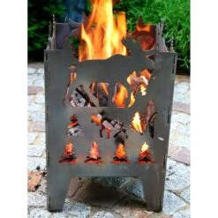 SvenskaV Elch Feuerkorb Rohstahl 30,5x32,0x47cm 14 SvenskaV Elch Feuerkorb Rohstahl 30,5x32,0x47cm -Garten Leben 1094118 6