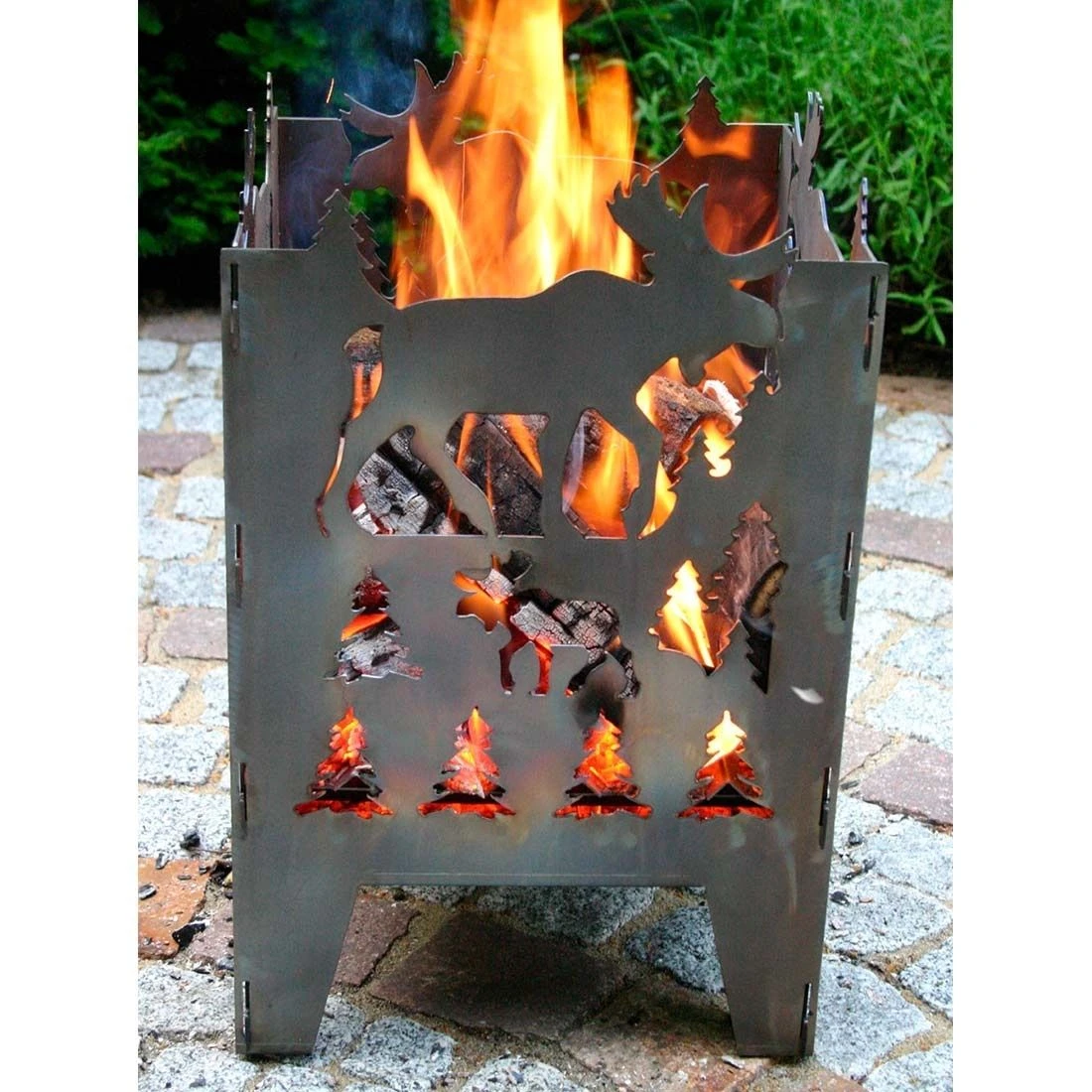 SvenskaV Elch Feuerkorb Rohstahl 30,5x32,0x47cm 8 SvenskaV Elch Feuerkorb Rohstahl 30,5x32,0x47cm – Bild 6