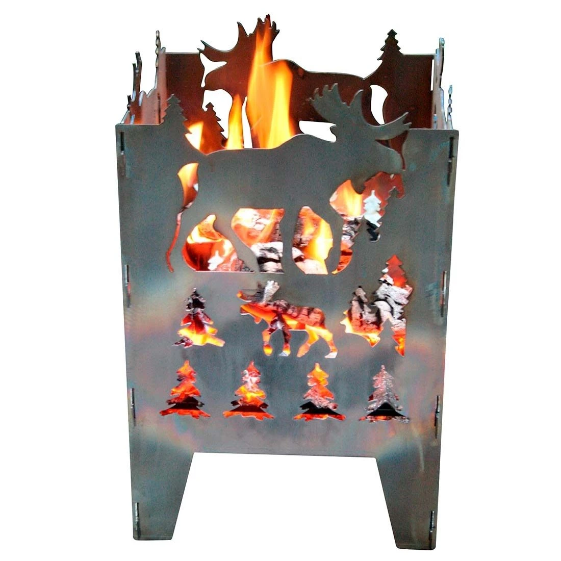 SvenskaV Elch Feuerkorb Rohstahl 35,5x37,0x75 Cm 3 SvenskaV Elch Feuerkorb Rohstahl 35,5x37,0x75 Cm