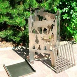 SvenskaV Elch Feuerkorb Rohstahl 35,5x37,0x75 Cm 11 SvenskaV Elch Feuerkorb Rohstahl 35,5x37,0x75 Cm -Garten Leben 1094129 3