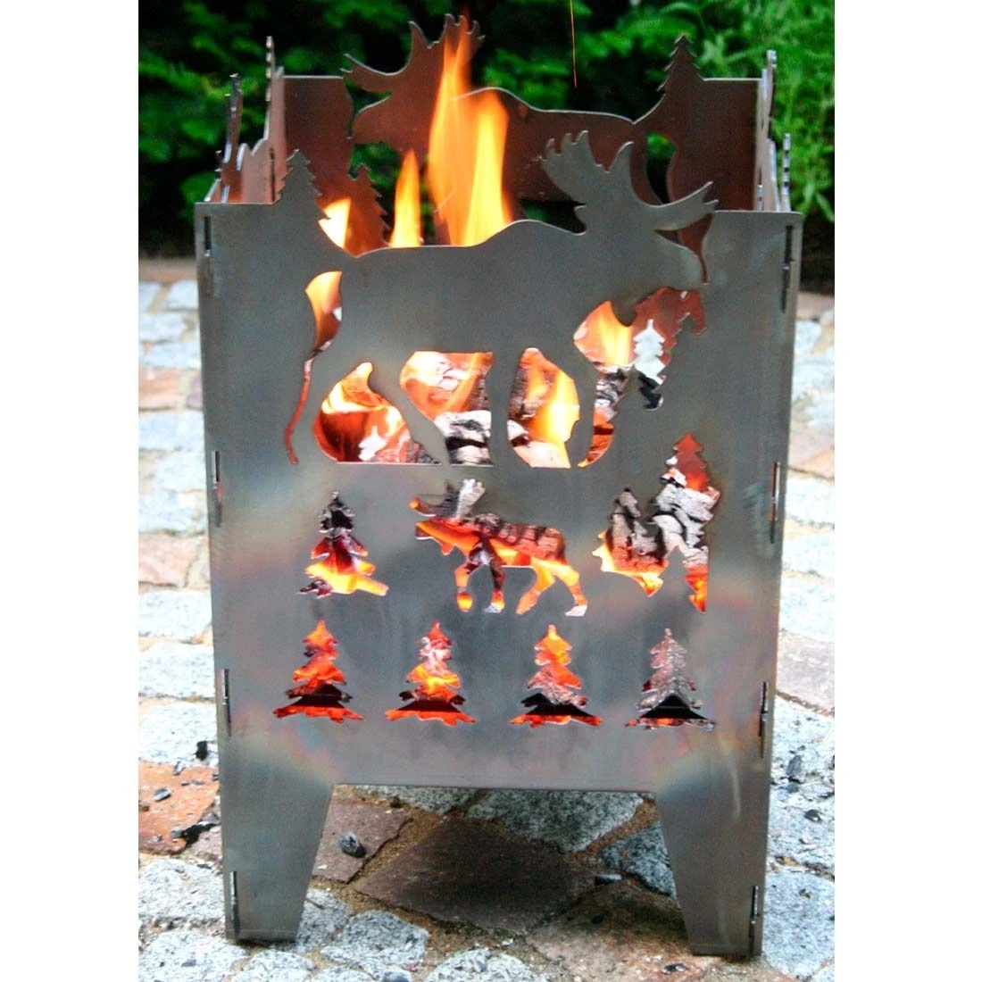 SvenskaV Elch Feuerkorb Rohstahl 35,5x37,0x75 Cm 7 SvenskaV Elch Feuerkorb Rohstahl 35,5x37,0x75 Cm – Bild 5