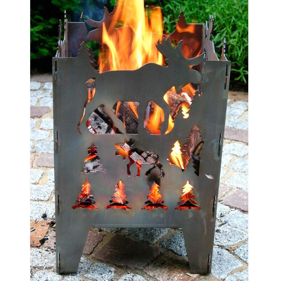 SvenskaV Elch Feuerkorb Rohstahl 35,5x37,0x75 Cm 8 SvenskaV Elch Feuerkorb Rohstahl 35,5x37,0x75 Cm – Bild 6