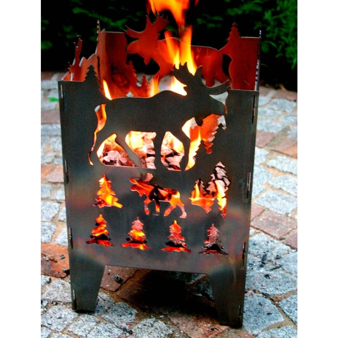 SvenskaV Elch Feuerkorb Rohstahl 35,5x37,0x75 Cm 9 SvenskaV Elch Feuerkorb Rohstahl 35,5x37,0x75 Cm – Bild 7