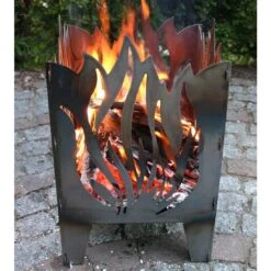 SvenskaV Flamme Feuerkorb Rohstahl 30,5x32,0x47cm -Garten Leben 1094140 3