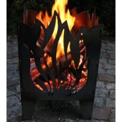 SvenskaV Flamme Feuerkorb Rohstahl 30,5x32,0x47cm -Garten Leben 1094140 5