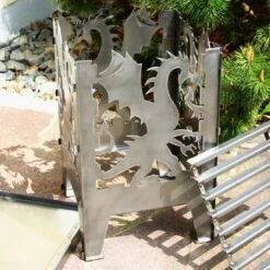 SvenskaV Drache Feuerkorb Rohstahl 35,5x37,0x75 Cm 10 SvenskaV Drache Feuerkorb Rohstahl 35,5x37,0x75 Cm -Garten Leben 1094184 3