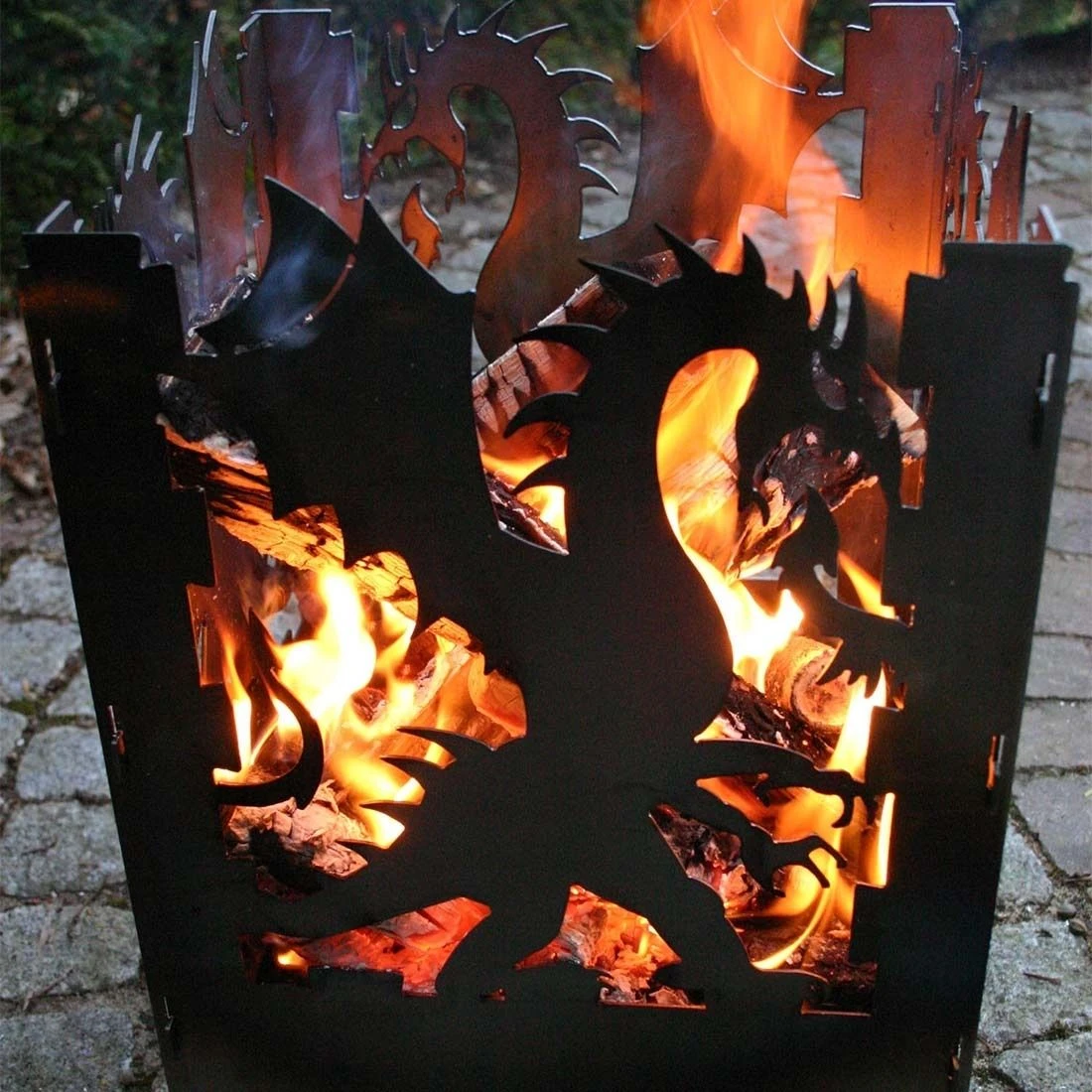 SvenskaV Drache Feuerkorb Rohstahl 35,5x37,0x75 Cm 6 SvenskaV Drache Feuerkorb Rohstahl 35,5x37,0x75 Cm – Bild 4