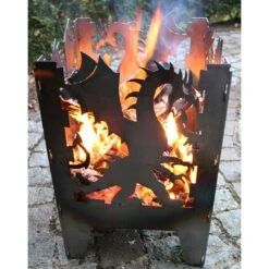 SvenskaV Drache Feuerkorb Rohstahl 35,5x37,0x75 Cm 13 SvenskaV Drache Feuerkorb Rohstahl 35,5x37,0x75 Cm -Garten Leben 1094184 6