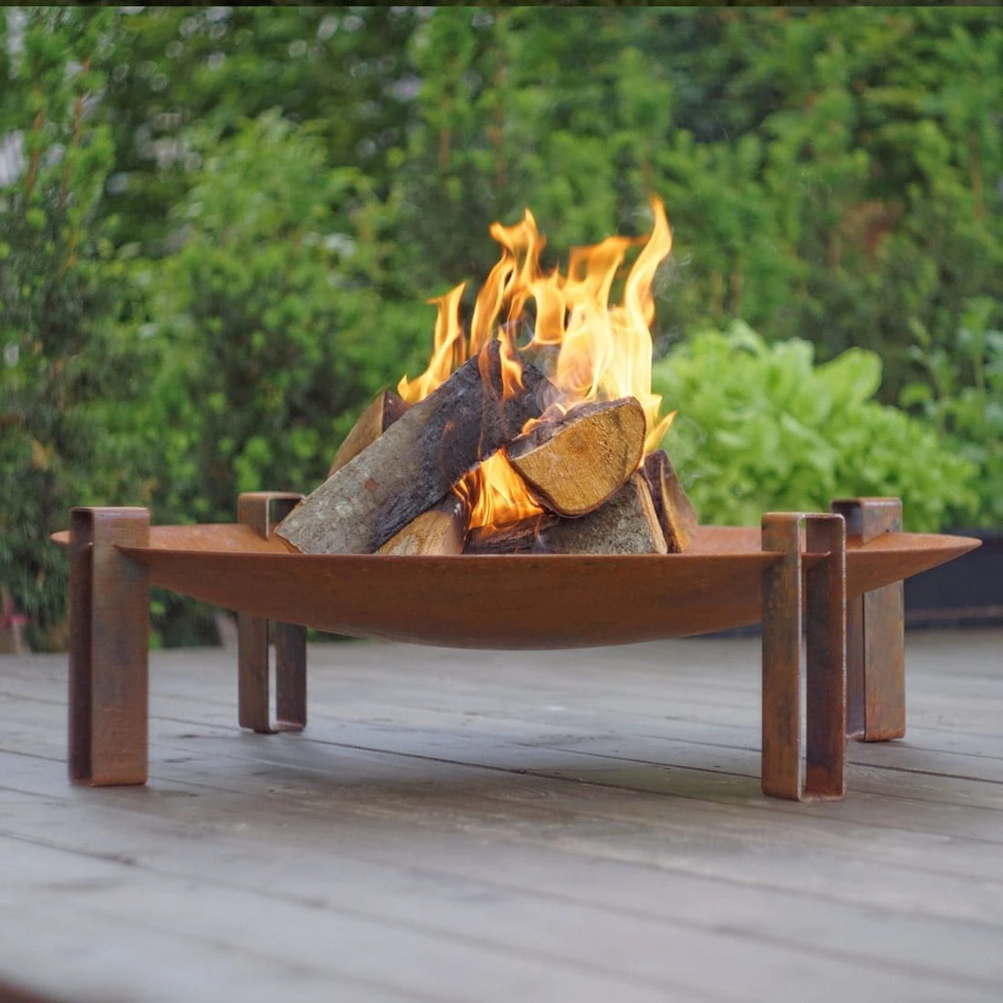 SvenskaV Space Design-Feuerschale Ø58x20cm Rohstahl 5 SvenskaV Space Design-Feuerschale Ø58x20cm Rohstahl – Bild 3