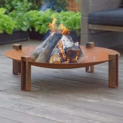 SvenskaV Space Design-Feuerschale Ø58x20cm Rohstahl 16 SvenskaV Space Design-Feuerschale Ø58x20cm Rohstahl -Garten Leben 1094228 5