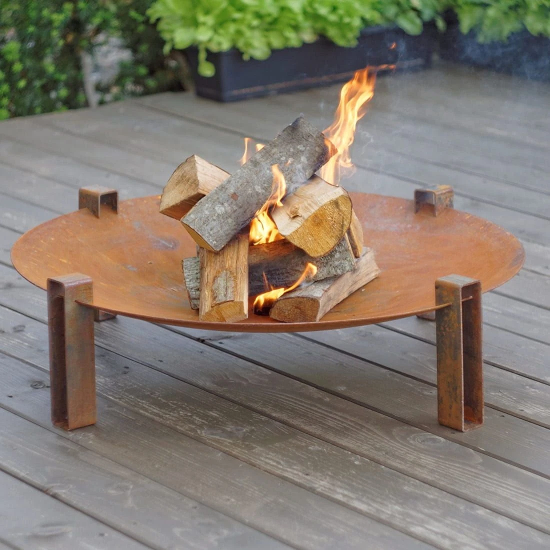 SvenskaV Space Design-Feuerschale Ø58x20cm Rohstahl 9 SvenskaV Space Design-Feuerschale Ø58x20cm Rohstahl – Bild 7