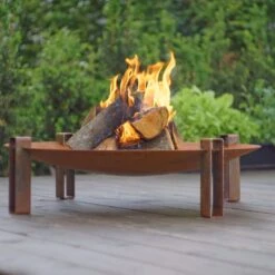 SvenskaV Space Design-Feuerschale Ø80x22cm Rohstahl 14 SvenskaV Space Design-Feuerschale Ø80x22cm Rohstahl -Garten Leben 1094250 3