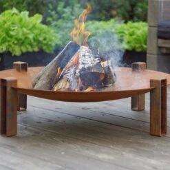 SvenskaV Space Design-Feuerschale Ø80x22cm Rohstahl 19 SvenskaV Space Design-Feuerschale Ø80x22cm Rohstahl -Garten Leben 1094250 8