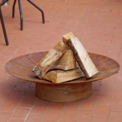 SvenskaV Grace Design-Feuerschale Ø58 X13,6cm Rohstahl -Garten Leben 1094261 2