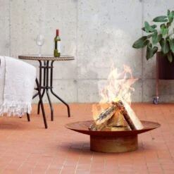 SvenskaV Grace Design-Feuerschale Ø58 X13,6cm Rohstahl -Garten Leben 1094261 3