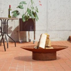 SvenskaV Grace Design-Feuerschale Ø58 X13,6cm Rohstahl -Garten Leben 1094261 4