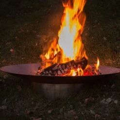 SvenskaV Grace Design-Feuerschale Ø80 X20cm Edel/Rohstahl -Garten Leben 1094294 3