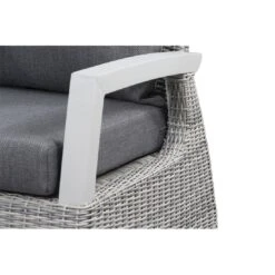 Siena Garden Corido Eck-/Endmodul Aluminium/Geflecht Inklusive Kissen Matt Weiß-Grau/Ice-Grey/Stone-Grey -Garten Leben 1094646 5