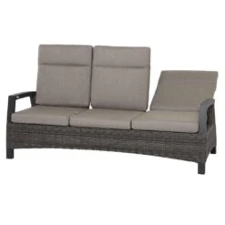 Siena Garden Corido Gartensofa Aluminium/Geflecht Inkl Kissen Matt Anthrazit/Charcoal-Grey/Taupe -Garten Leben 1094690 10