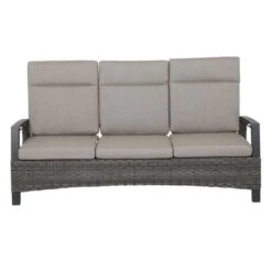 Siena Garden Corido Gartensofa Aluminium/Geflecht Inkl Kissen Matt Anthrazit/Charcoal-Grey/Taupe -Garten Leben 1094690 2
