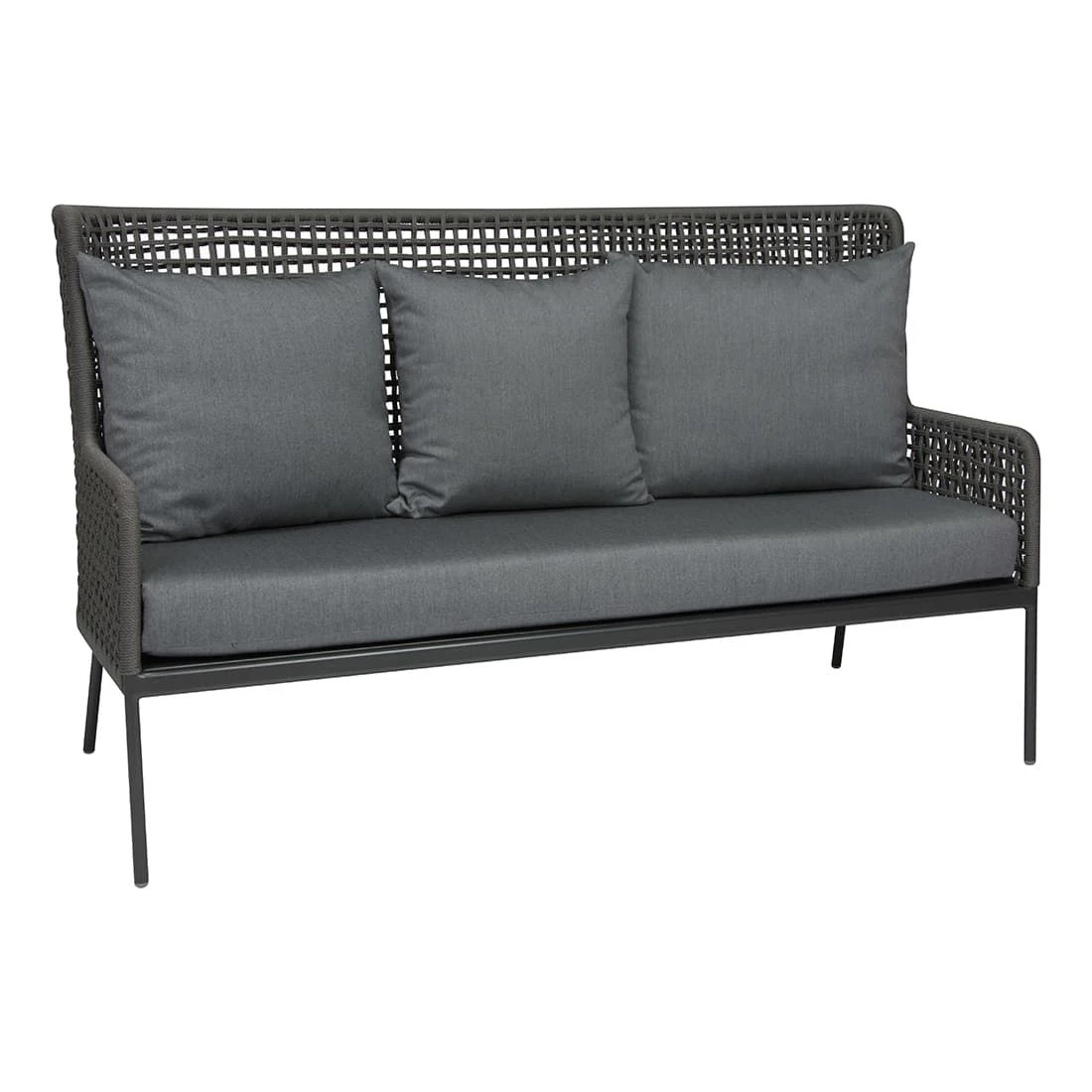 Stern Greta Loungeset 4-tlg. Aluminium/Rope Inklusive Kissen Anthrazit/Platin/Seidengrau 7 Stern Greta Loungeset 4-tlg. Aluminium/Rope Inklusive Kissen Anthrazit/Platin/Seidengrau – Bild 5