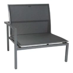 Stern Skelby Loungeset 6-tlg. Aluminium/Textilene Inkl. Kissen Graphit/Silbergrau/Schiefergrau -Garten Leben 1094921 4