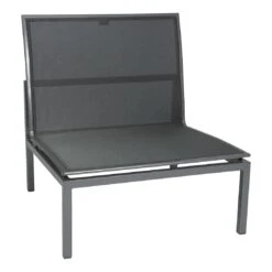 Stern Skelby Loungeset 6-tlg. Aluminium/Textilene Inkl. Kissen Graphit/Silbergrau/Schiefergrau -Garten Leben 1094921 5