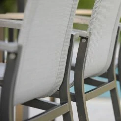 Stern Evoee Gartenmöbelset 7-teilig Mit Gartentisch 200x100c Anthrazit/Silber -Garten Leben 1094943 10