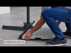 Schneider® Schneider Rhodos Twist-Woody Ampelschirm 300x300cm Anthrazit -Garten Leben 1098276 v 801