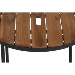 Siena Garden Baros 2er Set Beistelltische Aluminium/Teak Anthrazit -Garten Leben 1102357 4