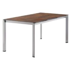 Sieger Gartentisch 160x90cm Aluminium/Polytec Graphit/Bronze