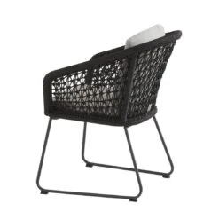 4Seasons Mila Gartensessel Edelstahl/Rope Anthrazit/Hellgrau -Garten Leben 1105129 4