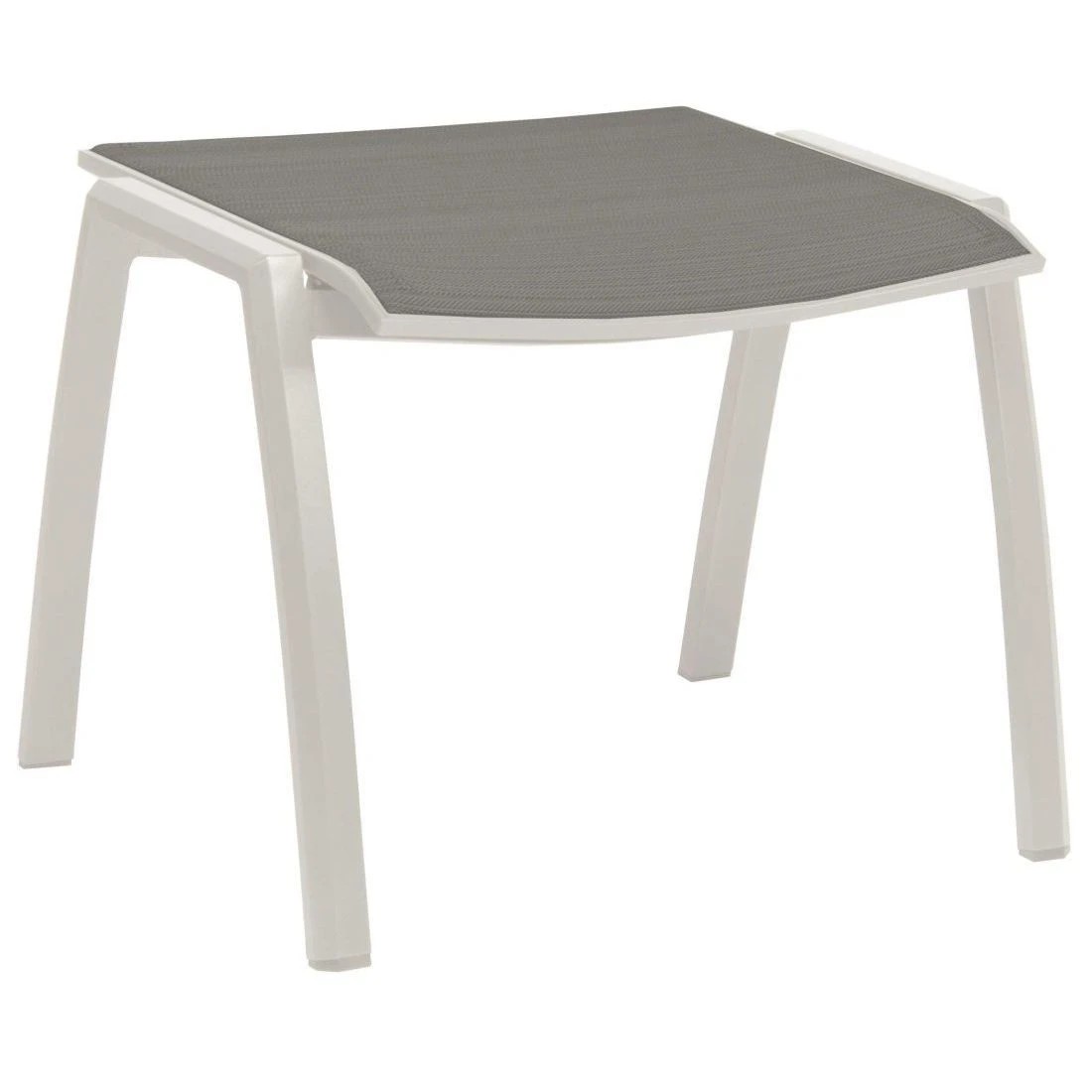 Stern Kari Hocker Aluminium/Textilene Weiß/Silber 3 Stern Kari Hocker Aluminium/Textilene Weiß/Silber