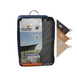 Nesling Coolfit Sonnensegel Quadrat 500x500 Cm HDPE Grau 9 Nesling Coolfit Sonnensegel Quadrat 500x500 Cm HDPE Grau -Garten Leben 1108418 4