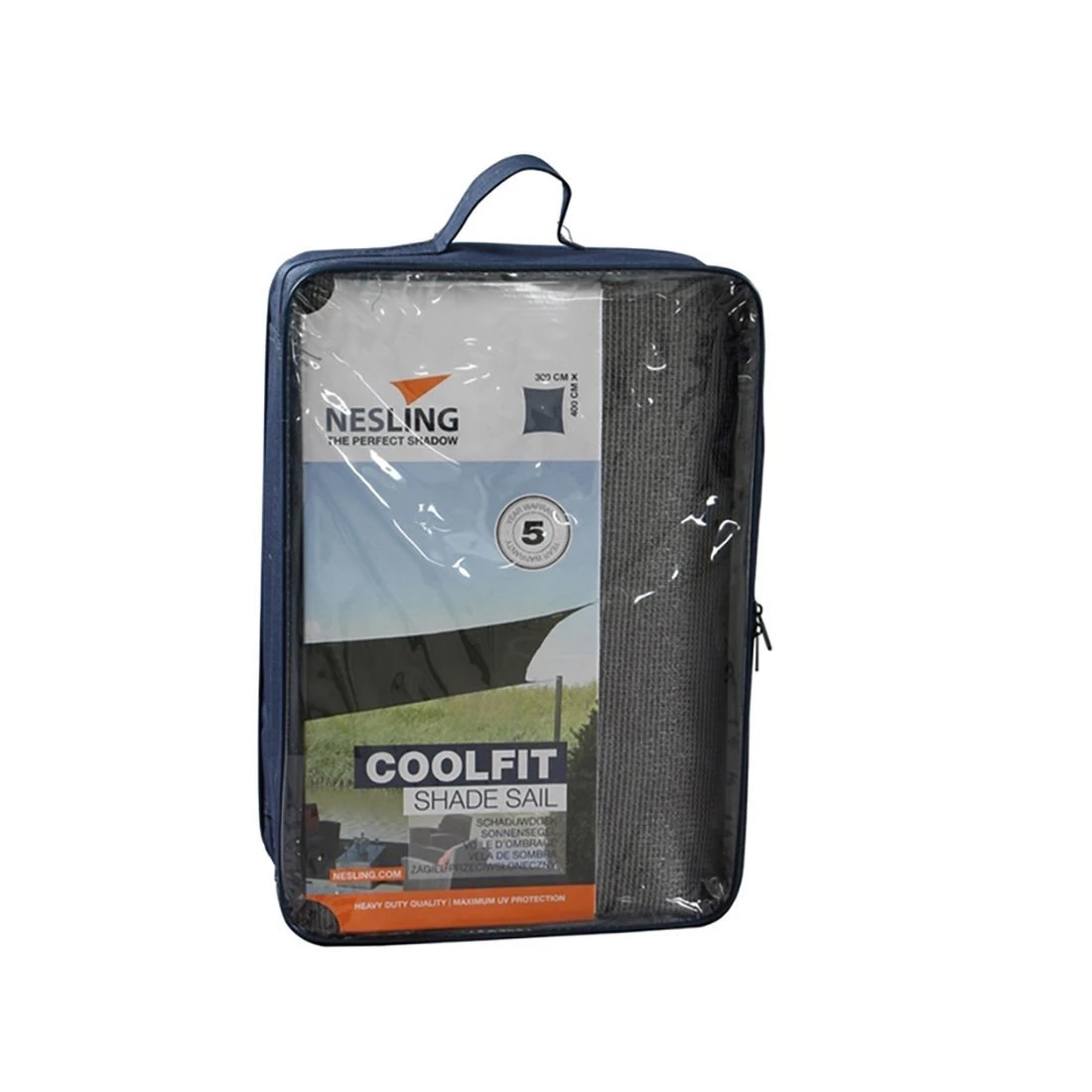 Nesling Coolfit Sonnensegel Rechteck 300x400 Cm HDPE Grau 3 Nesling Coolfit Sonnensegel Rechteck 300x400 Cm HDPE Grau