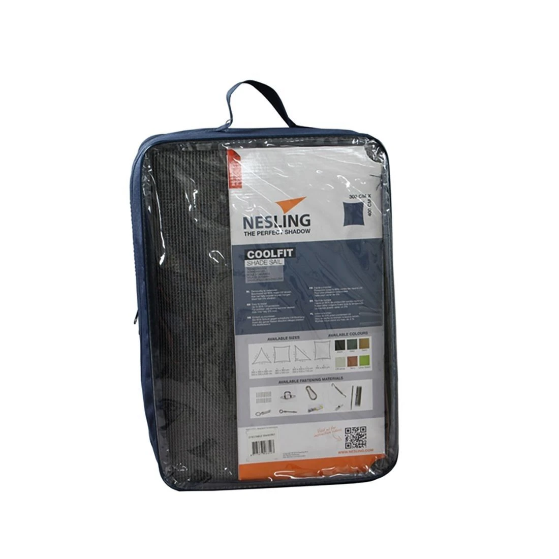 Nesling Coolfit Sonnensegel Rechteck 300x400 Cm HDPE Grau 4 Nesling Coolfit Sonnensegel Rechteck 300x400 Cm HDPE Grau – Bild 2