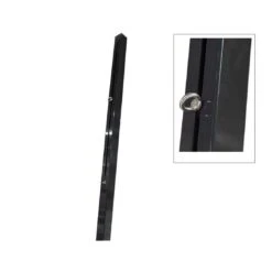 Nesling Sonnensegelzubehör Stahlpfosten 7x7x250cm Mit Verstellbarer Öse -Garten Leben 1108682 2