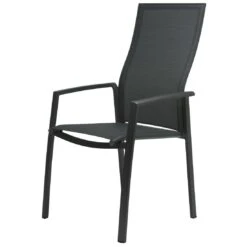 Stern Kari Hochlehner-Stapelsessel Aluminium/Textilene Anthrazit/Karbon -Garten Leben 1109122 3