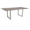Stern Kufentisch 200x100 Cm Edelstahl/Silverstar 2.0 Silber/Smoky -Garten Leben 1110178 1