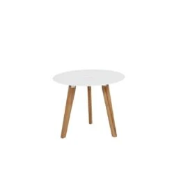 Siena Garden Alba Beistelltisch Teak/Aluminium Weiß -Garten Leben 1118252 2 1