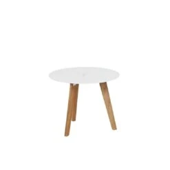 Siena Garden Alba Beistelltisch Teak/Aluminium Weiß -Garten Leben 1118252 3 1