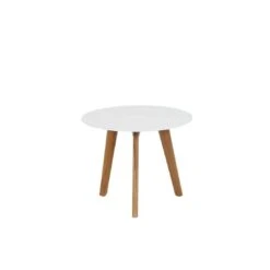 Siena Garden Alba Beistelltisch Teak/Aluminium Weiß -Garten Leben 1118252 4 1