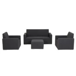 Siena Garden Delano Loungeset 4-tlg. Sunbrella Anthrazit -Garten Leben 1119462 3