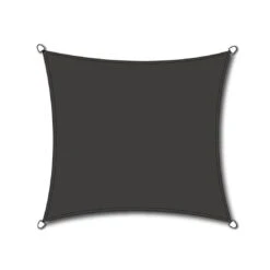 Siena Garden Solino Sonnensegel Quadratisch 360 Cm HDPE Grau