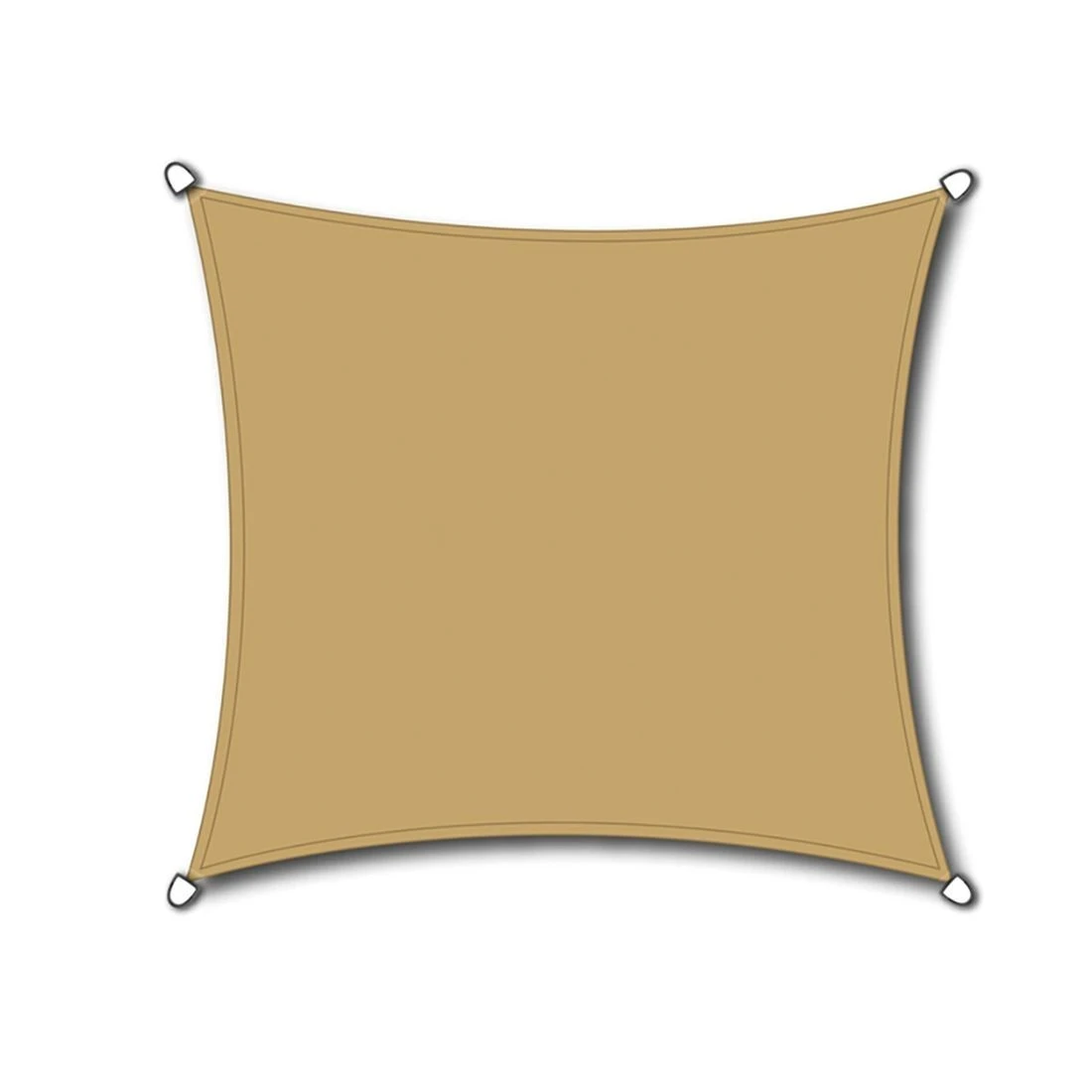 Siena Garden Solino Sonnensegel Quadratisch 360 Cm HDPE Sand 3 Siena Garden Solino Sonnensegel Quadratisch 360 Cm HDPE Sand