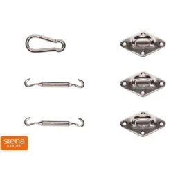 Siena Garden Solino Zubehör Set Für 3-eckige Sonnensegel